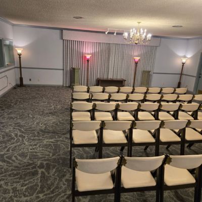 commercial patterned carpets in a Evansville church