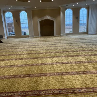 commercial flooring carpets in a Evansville Church