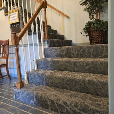 commercial carpets in a Evansville stairway